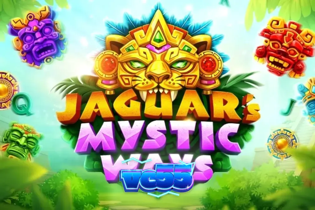Tampilan visual slot Jaguar’s Mystic Ways dengan nuansa hutan dan simbol kuno